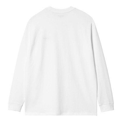 pánské triko Carhartt WIP L/S Script Embroidery T-Shirt