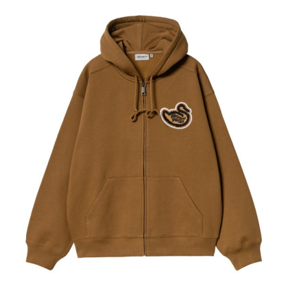 pánská mikina Carhartt WIP Hooded Brown Ducks Jacket