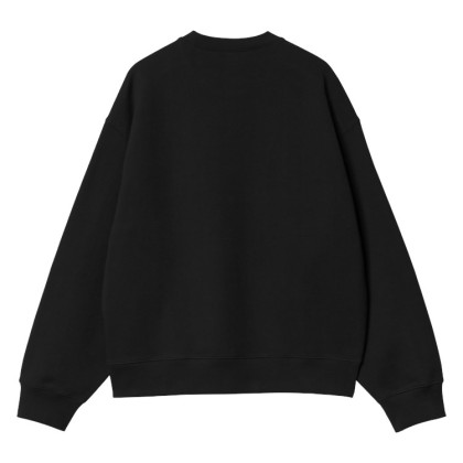 pánská mikina Carhartt WIP Label Script Sweat Black